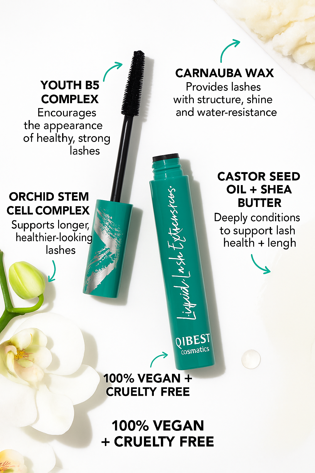 Qibest InfiniteLash™ Waterproof Mascara